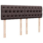 vidaXL Sommier à lattes de lit avec matelas Marron foncé 160x200 cm
