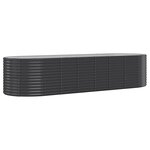 vidaXL Lit surélevé de jardin Acier enduit de poudre Anthracite