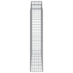vidaXL Paniers à gabions arqués 10 Pièces 200x50x200/220 cm Fer galvanisé