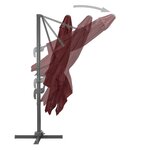 vidaXL Parasol de jardin en porte-à-faux avec mât en aluminium