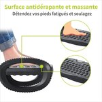 ACROPAQ - Repose Pied Bureau - Avec fonction de massage  Antidérapant  3 hauteurs réglables  Inclinaison de -30 à +30 degrés
