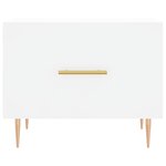 vidaXL Table basse blanc 50x50x40 cm bois d'ingénierie