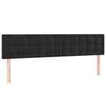 vidaXL Têtes de lit 2 Pièces Noir 90x5x78/88 cm Velours