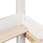 vidaXL Cadre de lit avec tête de lit sans matelas blanc 75x190 cm
