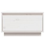 vidaXL Table basse Blanc 55x56x32 cm Bois massif de pin