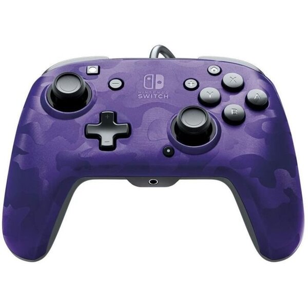 Manette filaire PDP Camouflage Violet pour Switch