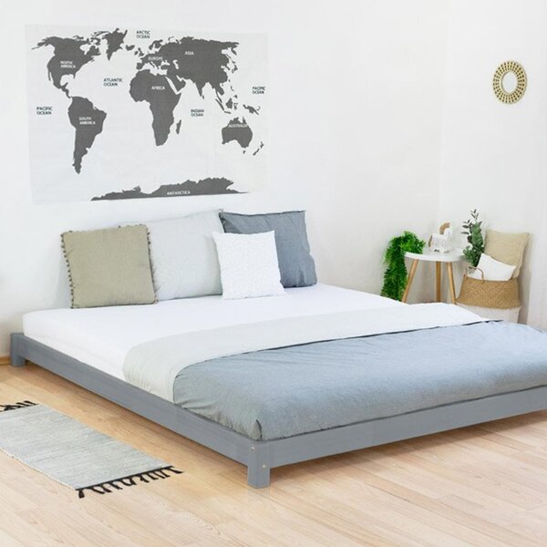Lit double TATAMI 160 x 200 gris