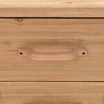 vidaXL Table de chevet Bois de sapin massif 50 x 35 x 57 cm