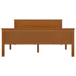 vidaXL Cadre de lit sans matelas marron miel pin massif 160x200 cm
