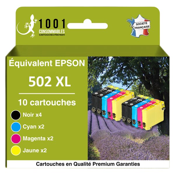 Pack epson 502 xk x 10 cartouches