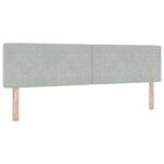 Lit box spring vidaXL avec matelas gris clair super king en velours