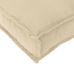 vidaXL Coussin de palette pour dossier Beige 50x40x12 cm en tissu Oxford