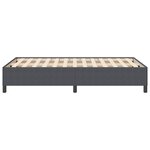 Cadre de lit vidaXL Gris Foncé 120x190 cm en Tissu Côtelé