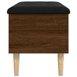 vidaXL Banc de rangement chêne marron 82x42x46 cm bois d'ingénierie