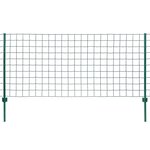 vidaXL Clôture Euro Acier 20x1 m Vert