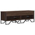 vidaXL Meuble TV chêne marron 122x34x41 cm bois d'ingénierie