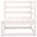 Salon de jardin meuble d'extérieur ensemble de mobilier 5 pièces blanc bois de pin massif 02_0016517