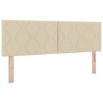 Lit à Ressorts vidaXL avec Matelas Crème 160x200 cm Tissu