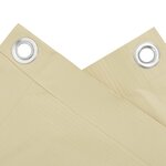 vidaXL Écran d'intimité de balcon crème 700x75 cm PVC
