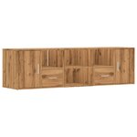 vidaXL Armoire d'angle chêne artisanal 160x40x45 cm bois d'ingénierie