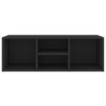 vidaXL Banc à chaussures Noir 105x35x35 cm Aggloméré