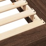 vidaXL Cadre de lit chêne marron 90x200 cm bois d'ingénierie