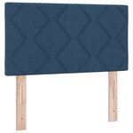 Lit à ressorts vidaXL avec matelas bleu 80x200 cm en tissu