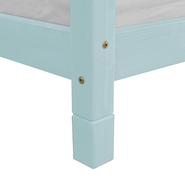 4 pieds de lit 10 cm FOOT bleu clair