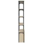 vidaXL Bibliothèque chêne sonoma 100x26x180cm bois ingénierie et métal