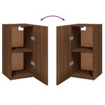 vidaXL Meuble TV Chêne marron 30 5x30x60 cm Bois d'ingénierie