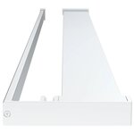 vidaXL Paroi de douche et étagère Chrome 90x195 cm Verre ESG&Aluminium