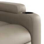 vidaXL Fauteuil inclinable Cappuccino Similicuir