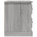 vidaXL Tables de chevet 2 Pièces sonoma gris 39x39x47 5cm bois ingénierie