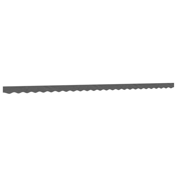 vidaXL Tissu de remplacement de cantonnière d’auvent rayure anthracite