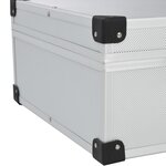 vidaXL Valise à outils 46 x 33 x 16 cm Argenté Aluminium
