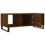 vidaXL Table basse chêne marron 102x50x40 cm bois d'ingénierie