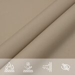 vidaXL Voile de parasol tissu oxford carré 2x2 m taupe