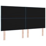 vidaXL Tête de Lit LED Bleu Foncé Ensemble de 3 180 cm Hauteur réglable