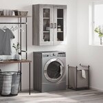 vidaXL Armoire murale sonoma gris 69 5x34x90 cm