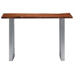 vidaXL Table console 115x35x76 cm Bois d'acacia massif et fer