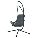 vidaXL Chaise Suspendue avec Support et Coussin Anthracite Acier