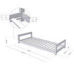 Lit enfant KIDDY 90 x 180 vert pétrole