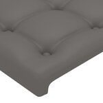 vidaXL Têtes de lit 2 Pièces Gris 72x5x78/88 cm Similicuir