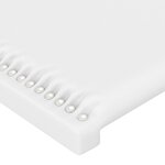 vidaXL Têtes de lit 2 Pièces Blanc 90x5x78/88 cm Similicuir