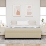 vidaXL Cadre de lit Vert clair Gris 180x200 cm Tissu en velours côtelé