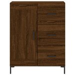 vidaXL Buffet chêne marron 69 5x34x90 cm bois d'ingénierie
