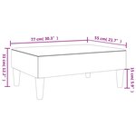 vidaXL Repose-pied noir 77x55x31 cm velours