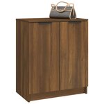 vidaXL Meuble à chaussures Chêne marron 59x35x70 cm Bois d'ingénierie