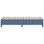 vidaXL Cadre de Lit Bleu 90x200 cm Tissu Côtelé