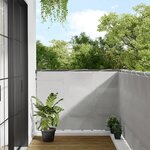 vidaXL Écran de balcon gris clair 120x800 cm 100  polyester oxford